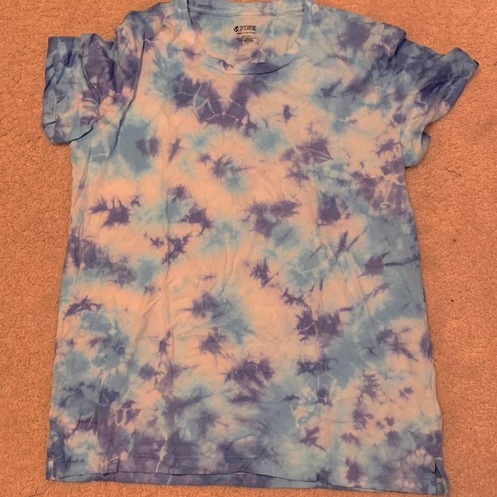Large blue tie dye shirt